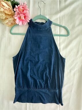 White House Black Market Brand NEW Navy High-Neck Sleeveless Tank